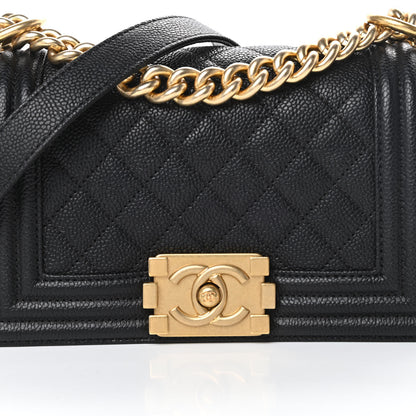 Chanel Caviar Quilted Small Boy Flap Black 8 of 11