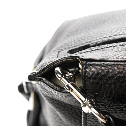 Salvatore Ferragamo Grained Calfskin Sofia Satchel Black 12 of 12