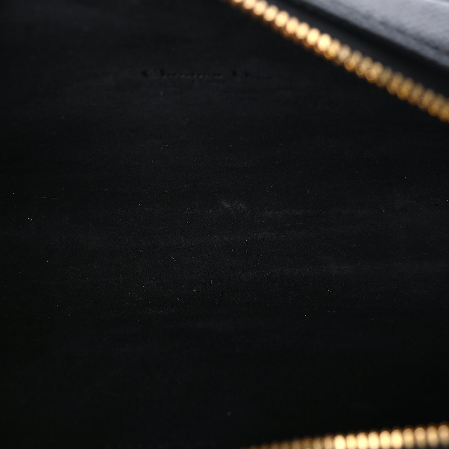 Christian Dior Grained Calfskin Caro Double Pouch Black 4 of 7