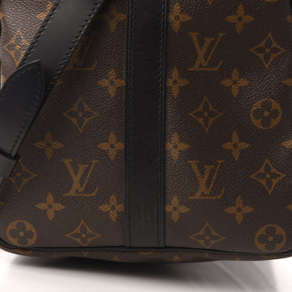 Louis Vuitton Monogram Macassar Keepall Bandouliere 45 8 of 9