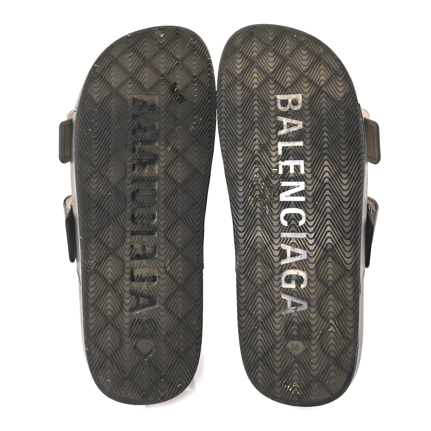 Balenciaga Technical Polyurethane Mallorca Slide Sandals 38 Black 6 of 6