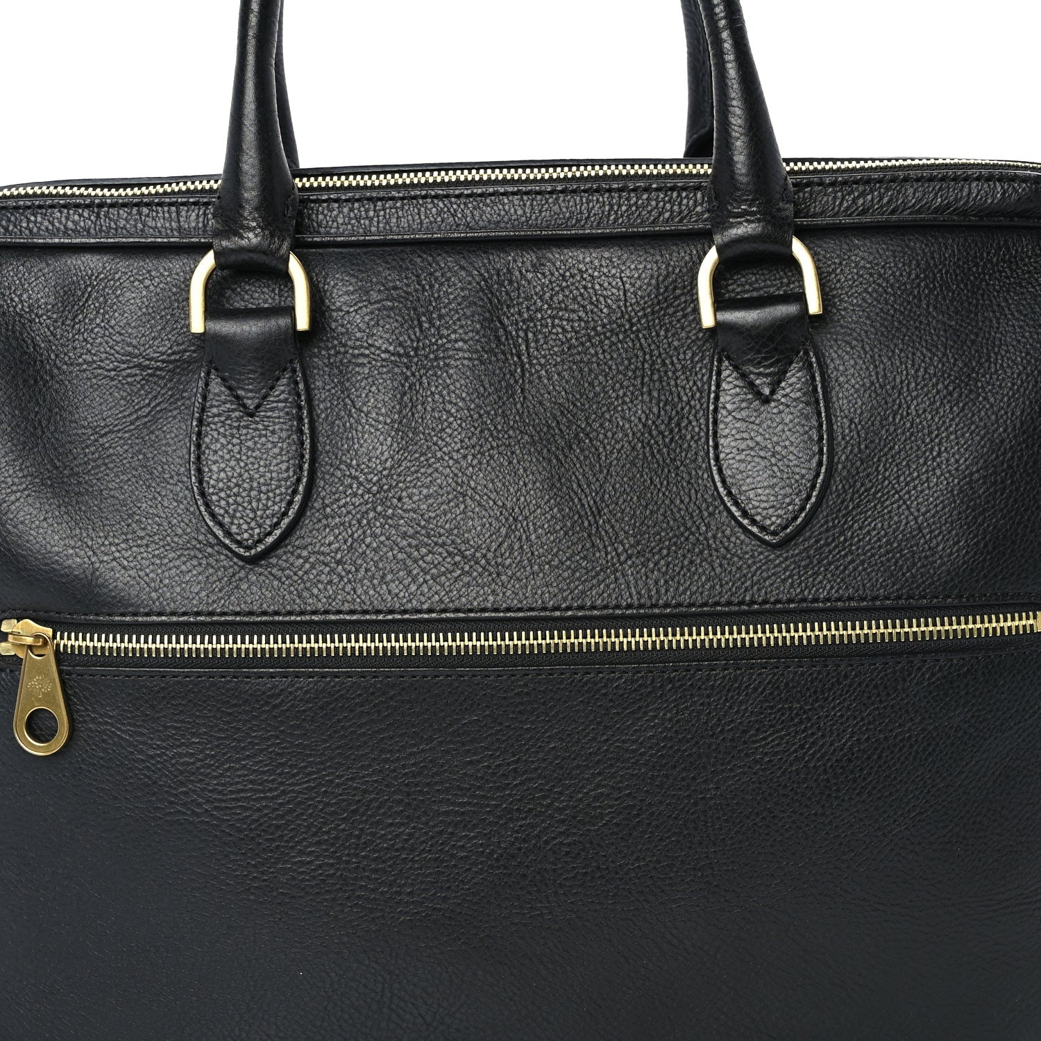 Mulberry Grained Calfskin Heathcliffe Briefcase  Black 6 of 8