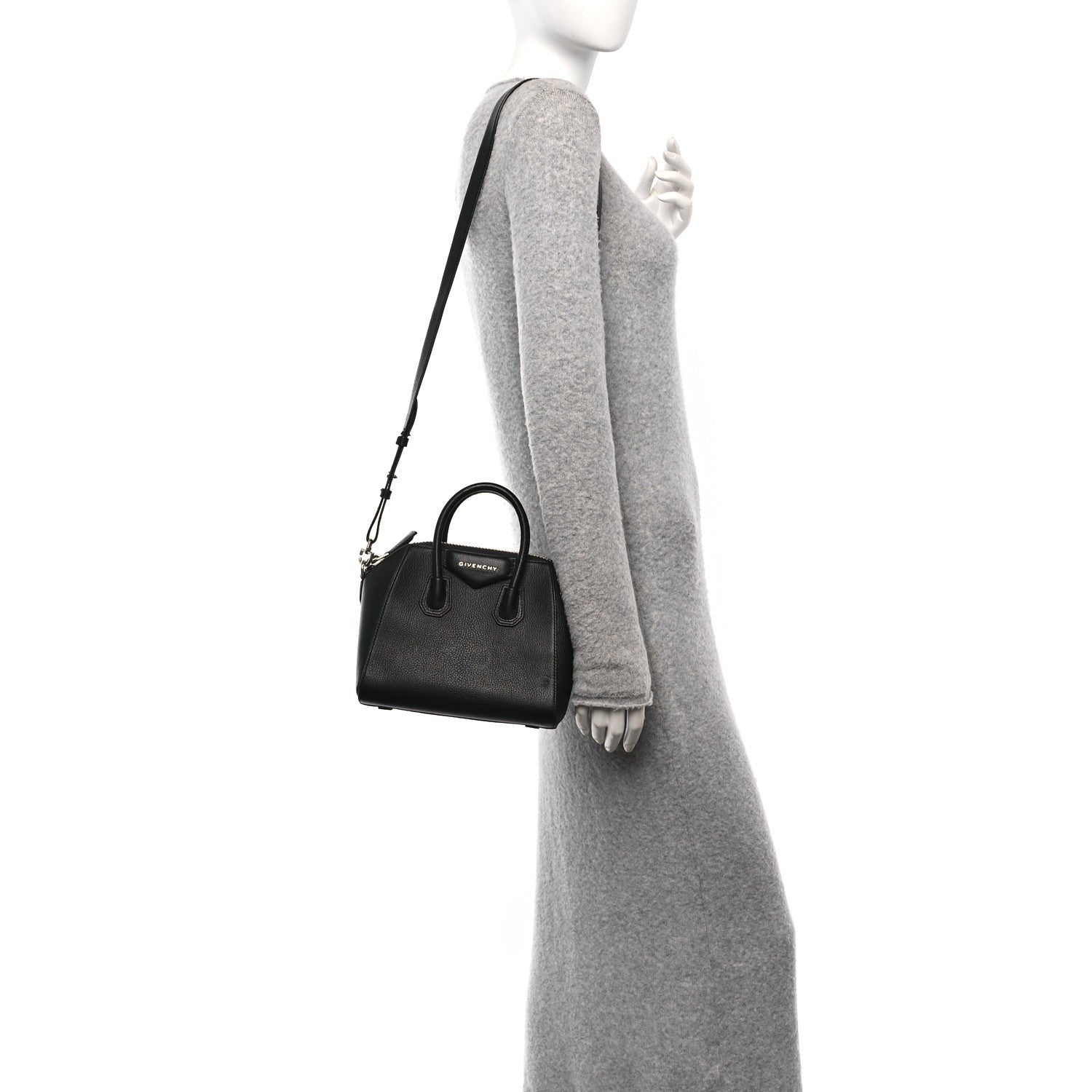 Givenchy Sugar Goatskin Mini Antigona Black 2 of 7