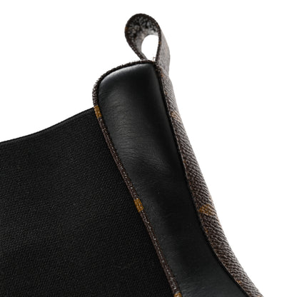 Louis Vuitton Calfskin Monogram Beaubourg Ankle Boots 39 Black 9 of 11