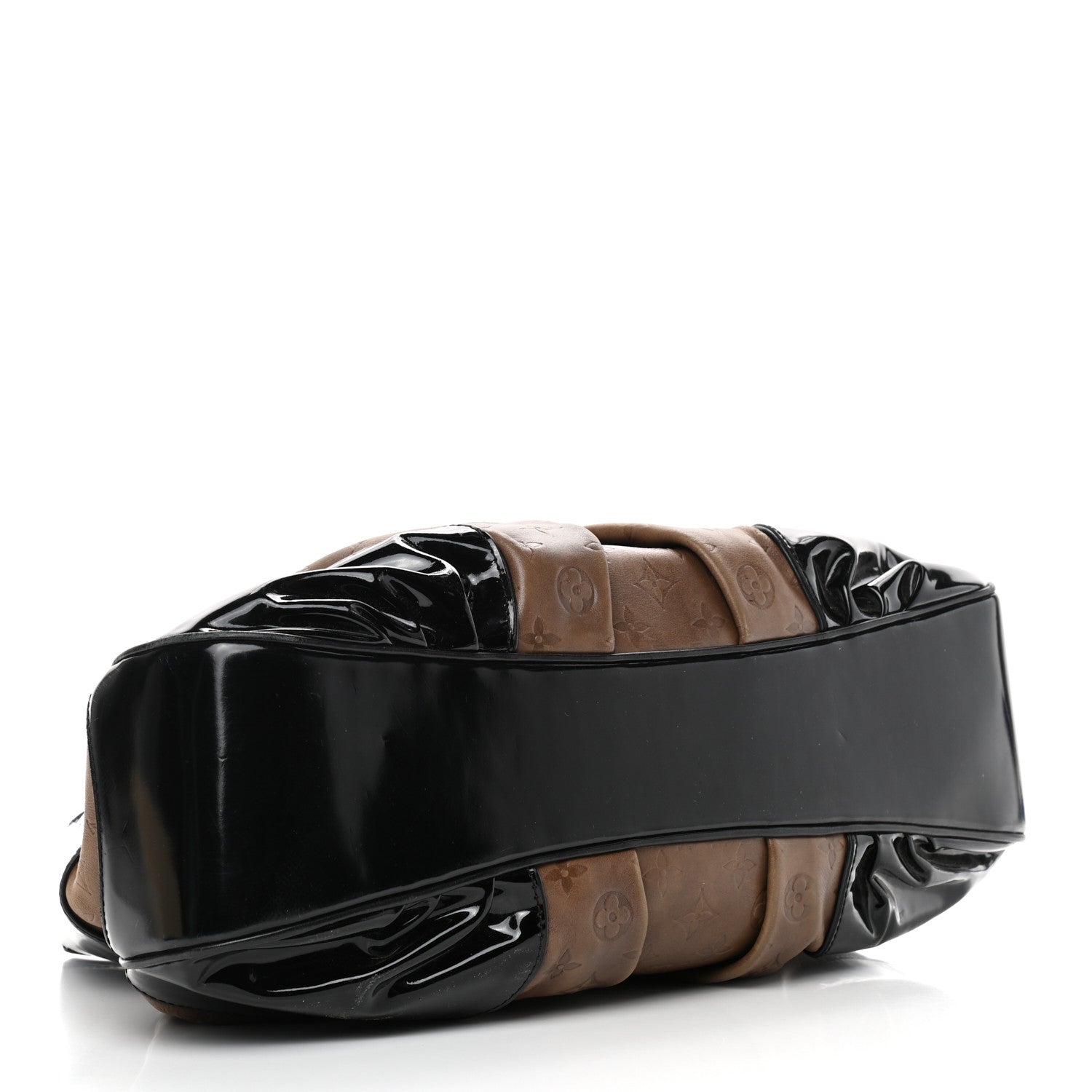 Louis Vuitton Monogram Embossed Polly Hobo Taupe 3 of 8