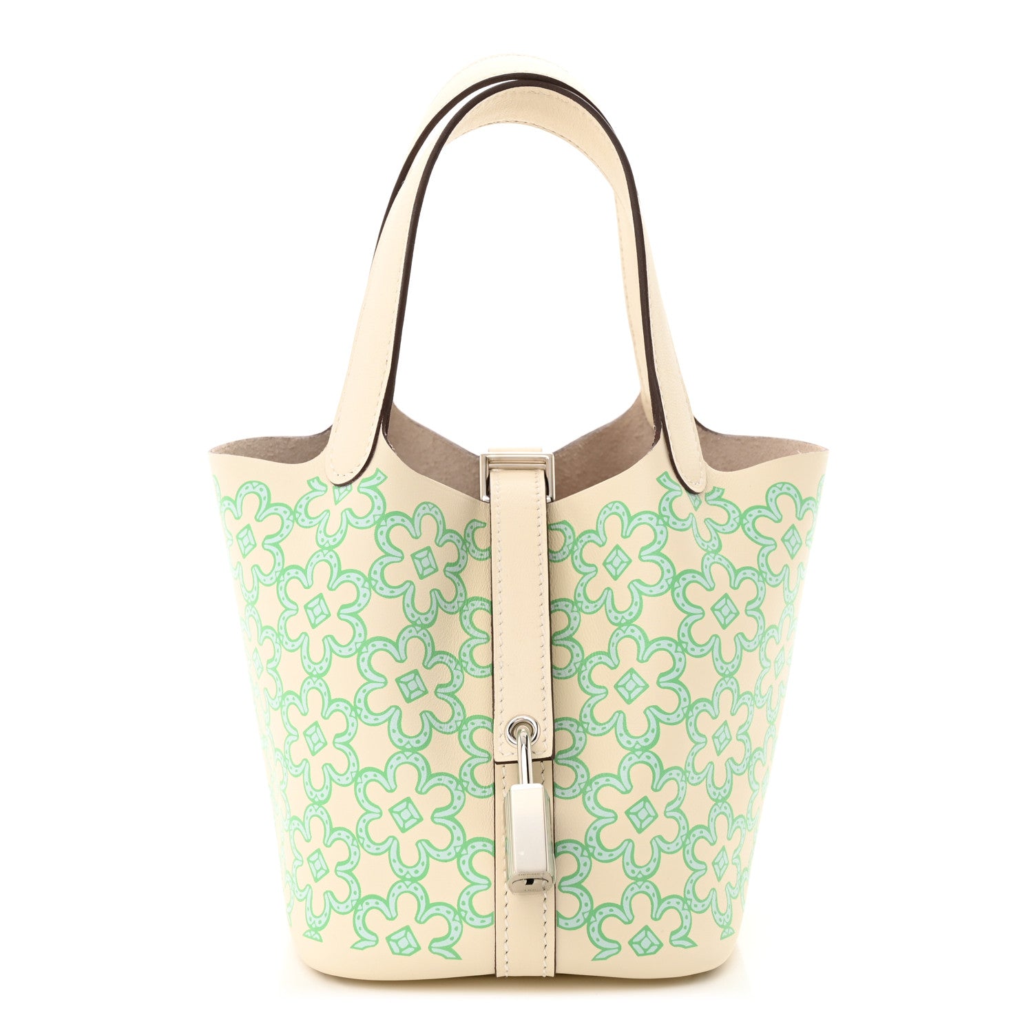 Hermes Swift Micro Lucky Daisy Picotin Lock Nata Vert 1 of 11