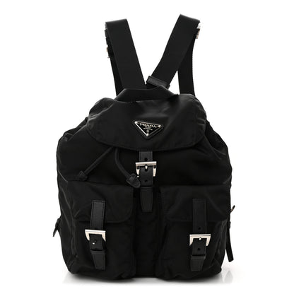 Prada Tessuto Nylon Saffiano Vela Backpack Black 1 of 9