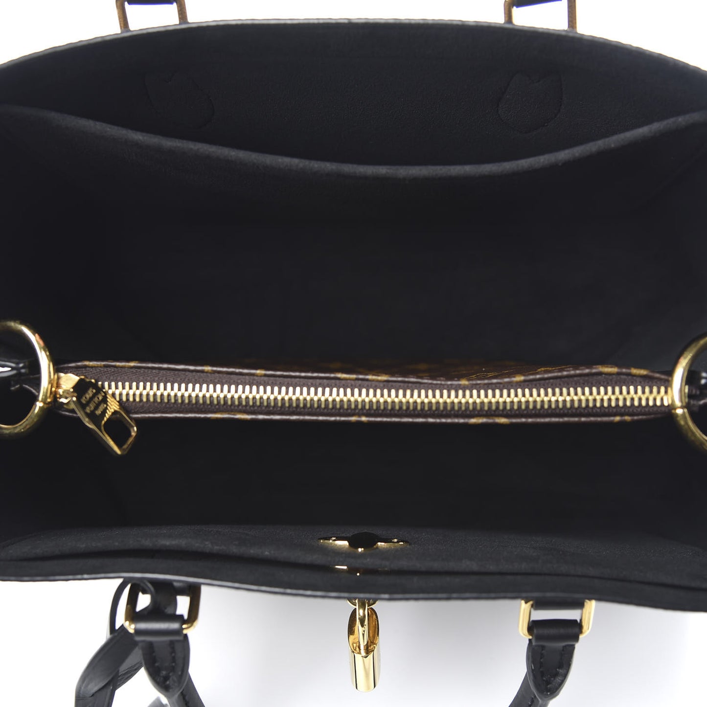 Monogram Flower Tote Black