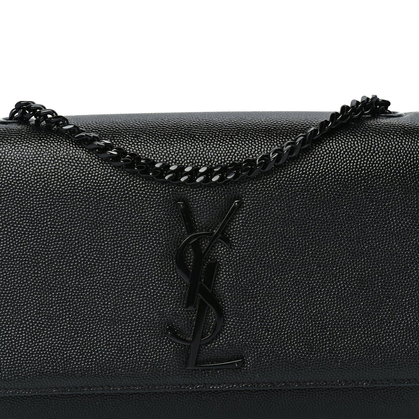 Grain De Poudre Small Monogram Monochrome Kate Satchel  Black