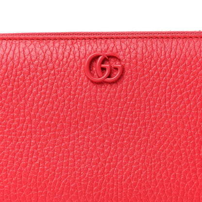 Gucci Dollar Calfskin GG Marmont Zip Around Wallet  Runway Coral 5 of 5