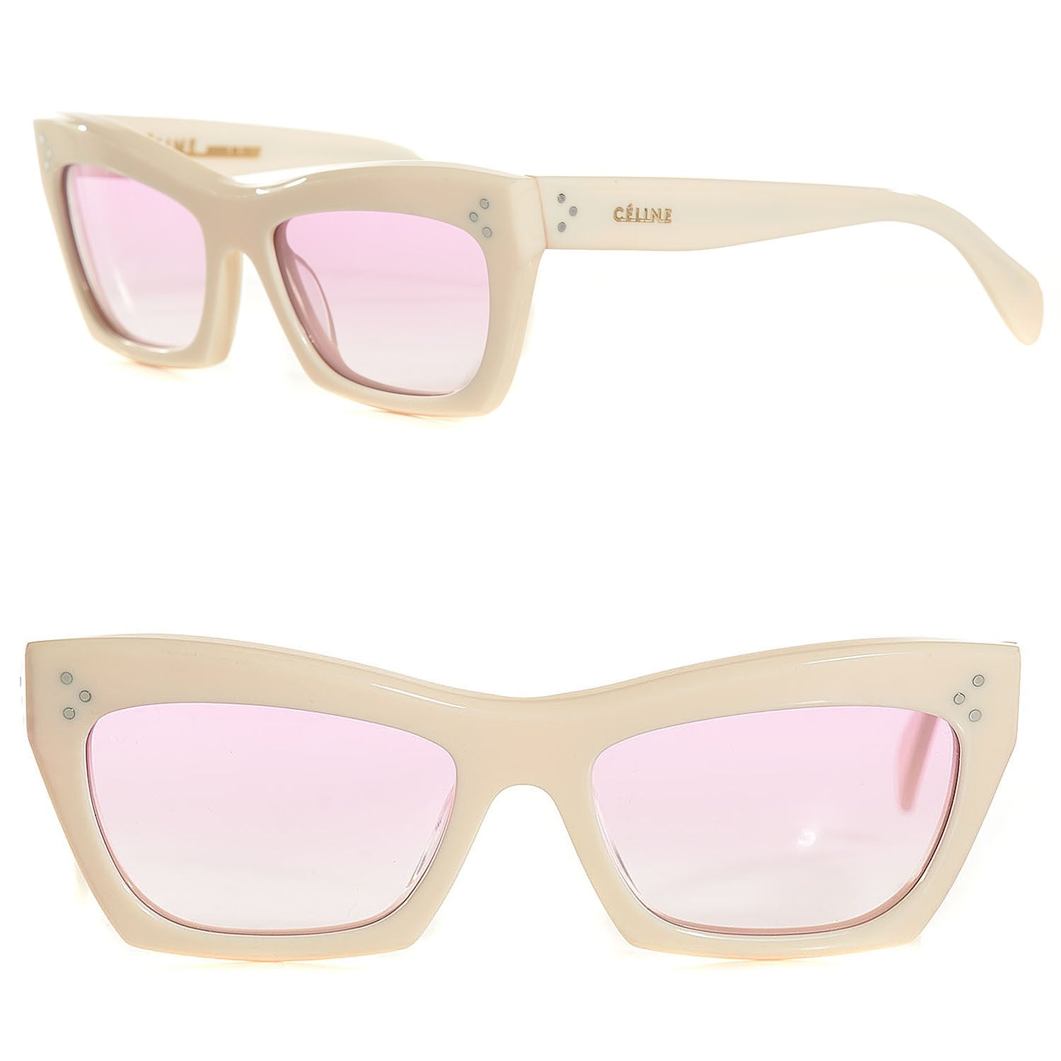 Celine Polarized Sunglasses 41802/S Ivory 1 of 4