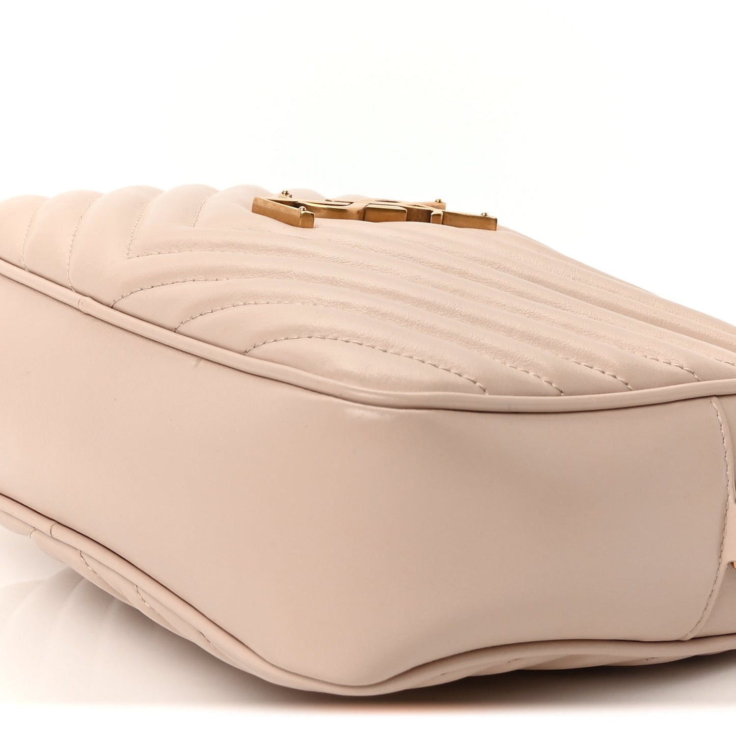 Calfskin Matelasse Monogram Lou Camera Bag  Nude Powder