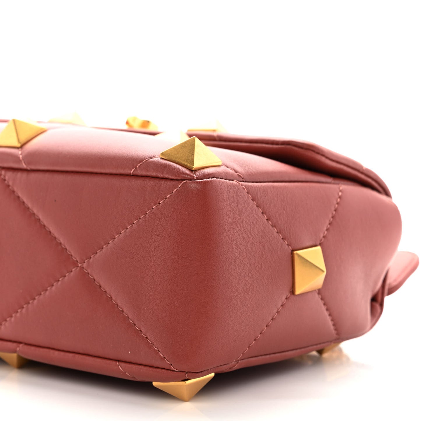 Nappa Medium Roman Stud Shoulder Bag Gingerbread