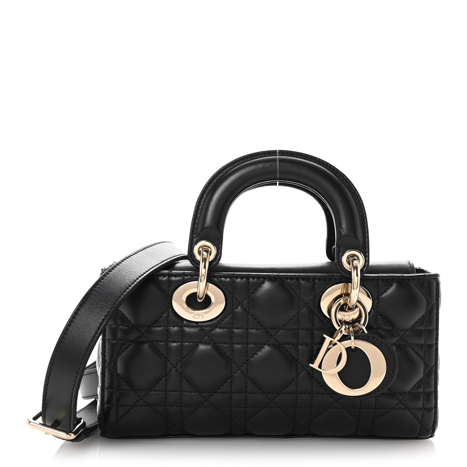 Christian Dior Lambskin Cannage Small Lady D-Joy Black 1 of 9