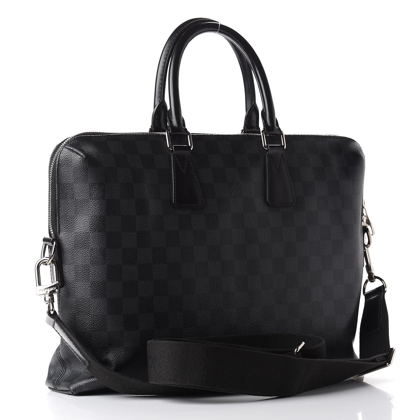 Damier Graphite Porte-Documents Jour