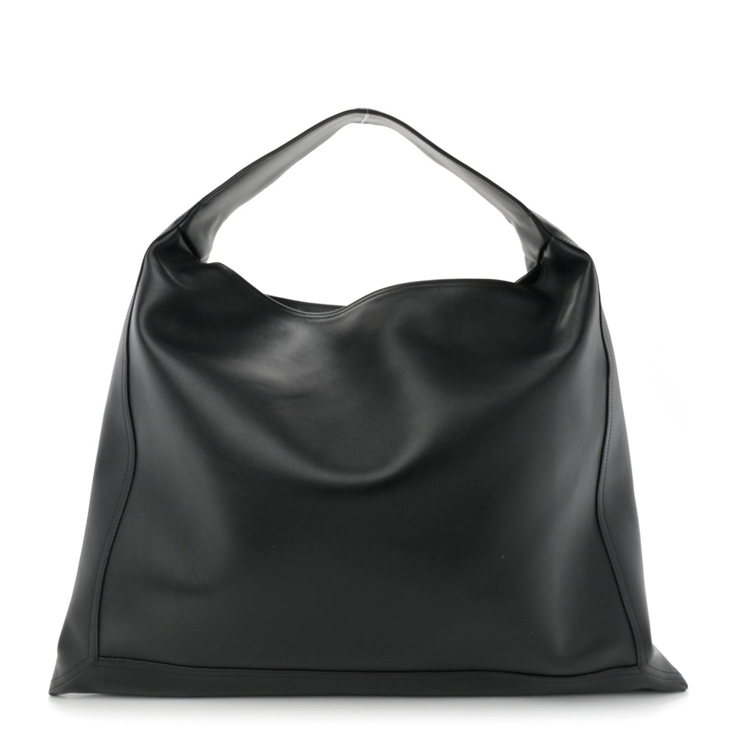 Silky Calfskin Large Hop Black