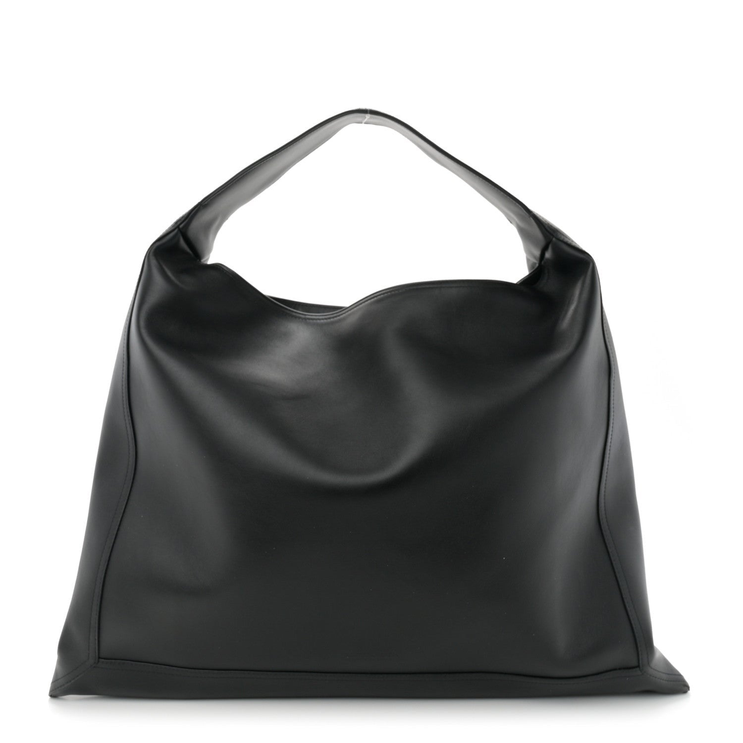 Bottega Veneta Silky Calfskin Large Hop Black 1 of 7