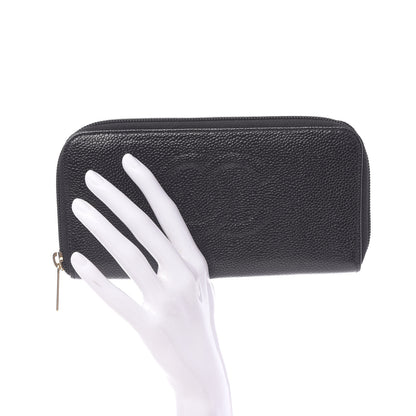 Chanel Caviar Timeless CC Large Gusset Zip Around Wallet Black 2 of 8