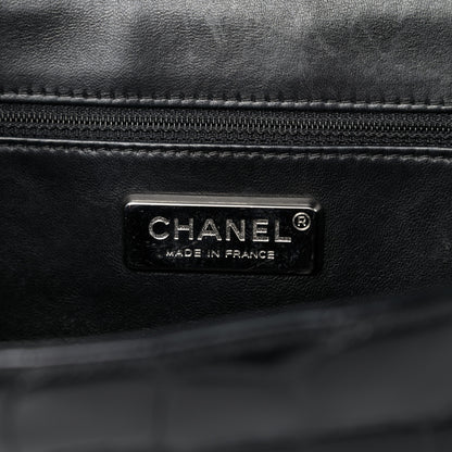 Chanel Shiny Crocodile Jumbo Single Flap Black 7 of 11