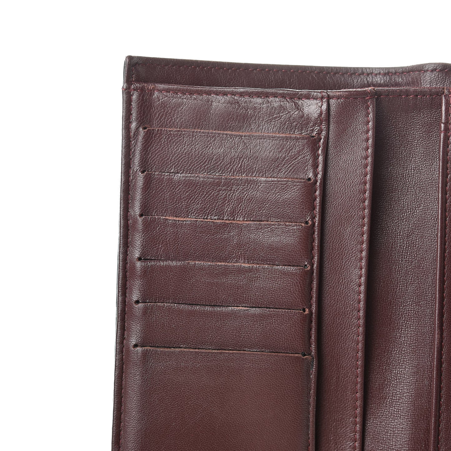 Lambskin Quilted Large Flap Wallet Black