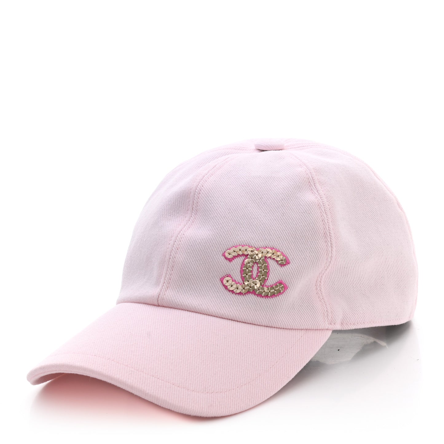 Cotton Sequin CC Cap Hat Light Pink