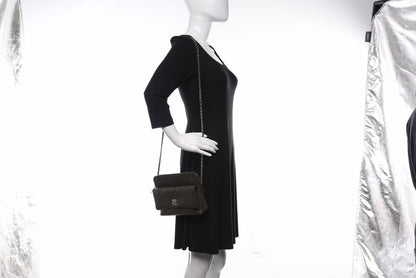 Chanel Lambskin Quilted Crossbody Grey 2 of 12