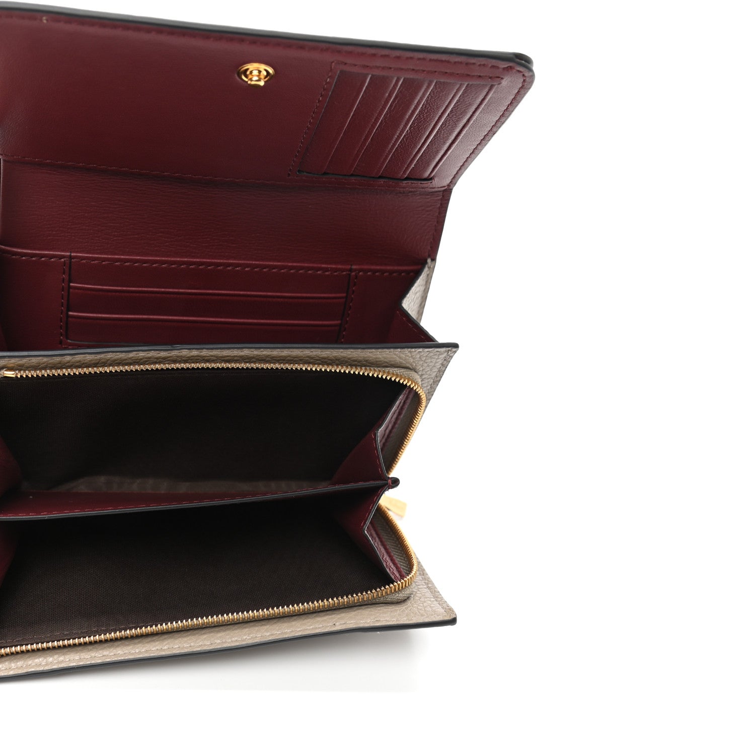 Mulberry Small Classic Grain Medium Continental French Wallet Solid Grey 5 of 7