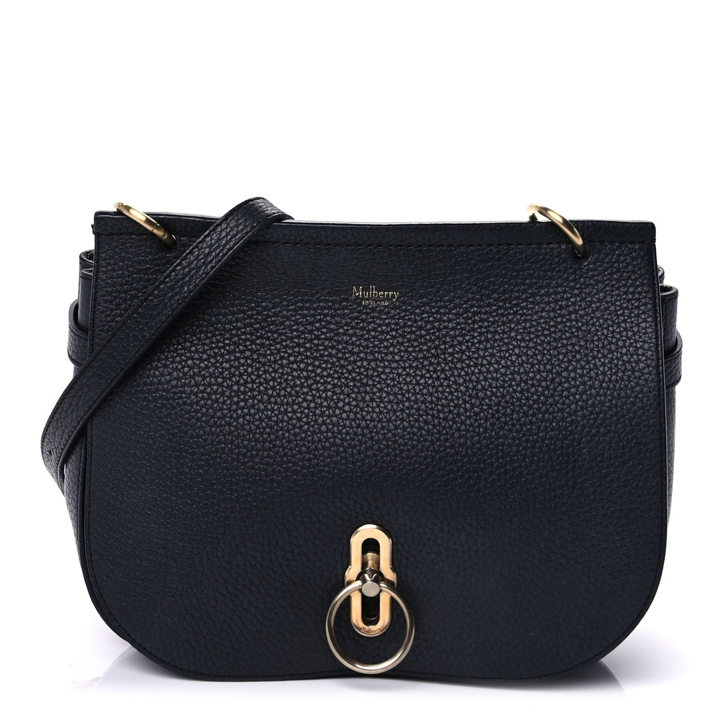 Small Classic Grain Calfskin Small Amberley Satche Black