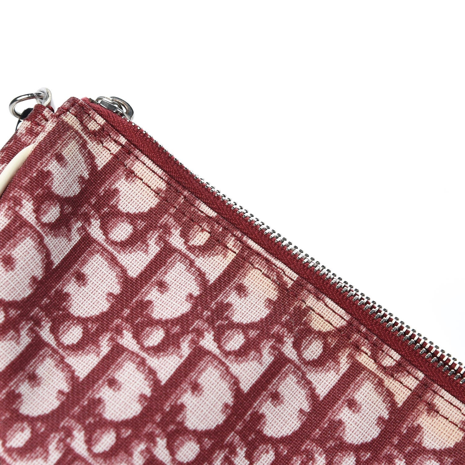 Christian Dior Monogram Mini Saddle Pochette Red 9 of 13