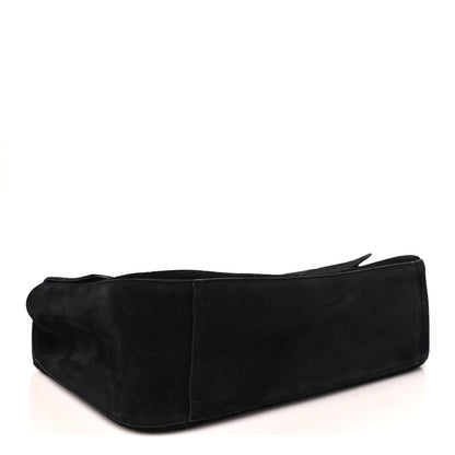 Chanel Suede Calfskin Small Maxi Flap  Black 4 of 11
