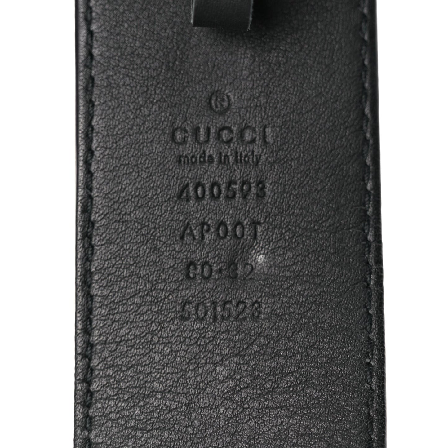 Calfskin Double G 40mm Belt 80 32 Black