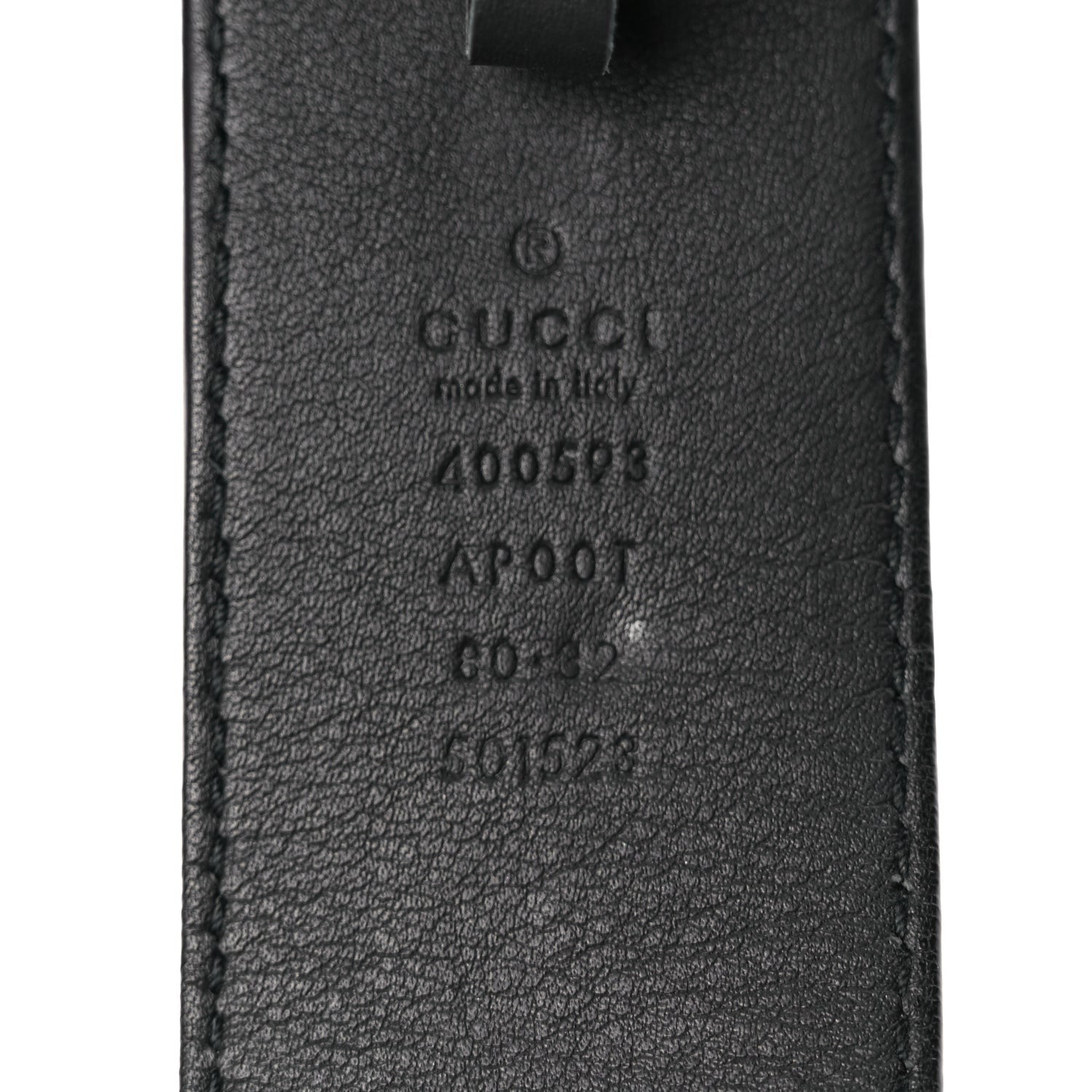 Gucci Calfskin Double G 40mm Belt 80 32 Black 3 of 5
