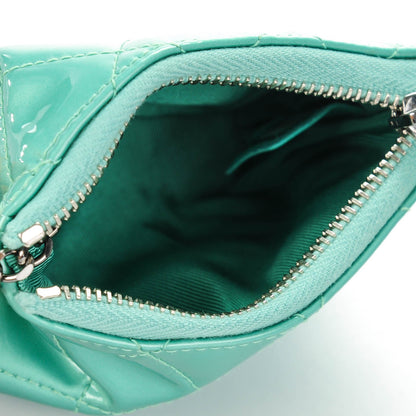 Chanel Patent Quilted Key Holder Case Green 5 of 7