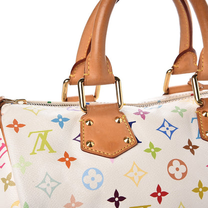 Louis Vuitton Monogram Multicolor Speedy 30 White 14 of 15
