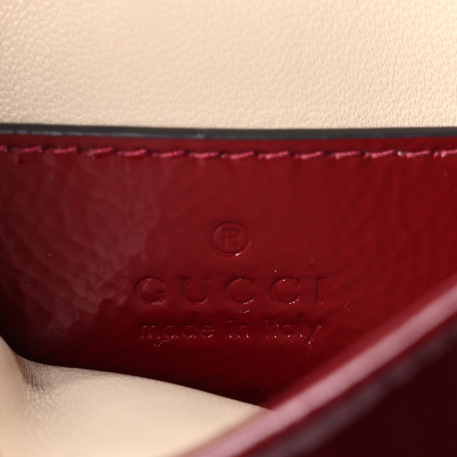 Gucci Crinkled Patent Mini Jackie Notte Bag Rosso Ancora Red 5 of 8