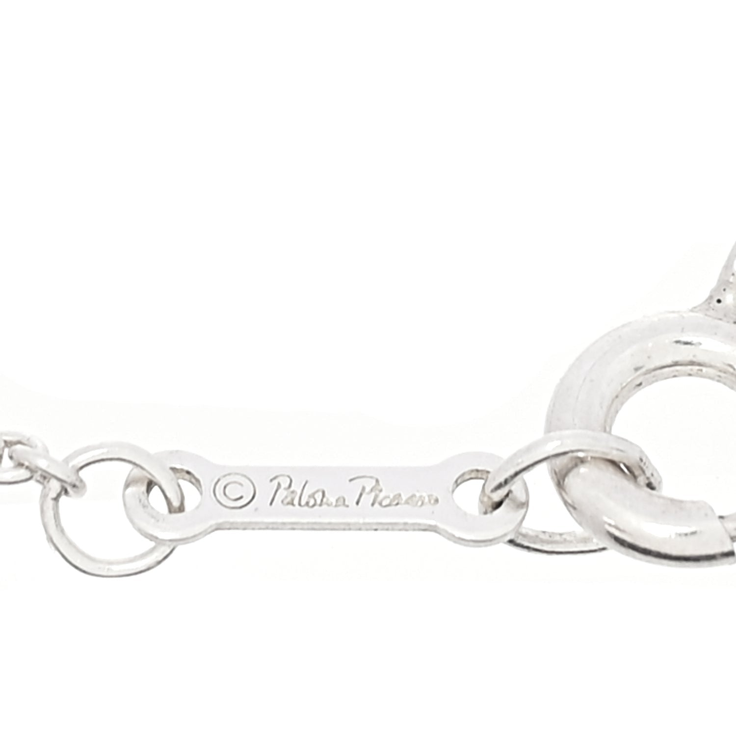 Tiffany Sterling Silver Mini Paloma Picasso Loving Heart Drop Pendant Necklace Bracelet Set 4 of 7