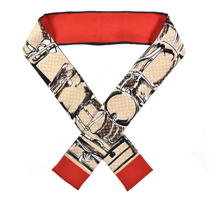 Louis Vuitton Silk Monogram Trunks Bandeau Brown 1 of 3