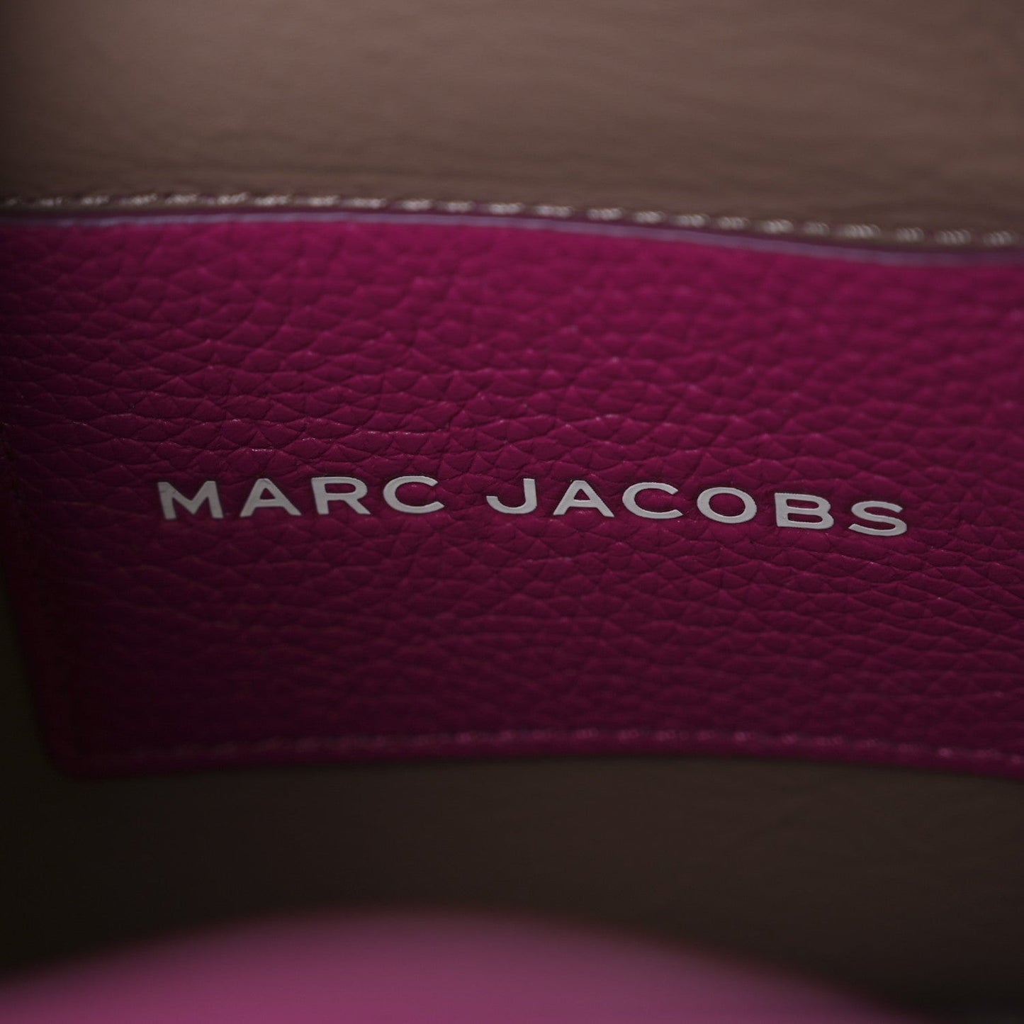 Grained Calfskin The Bucket Bag Lipstick Pink
