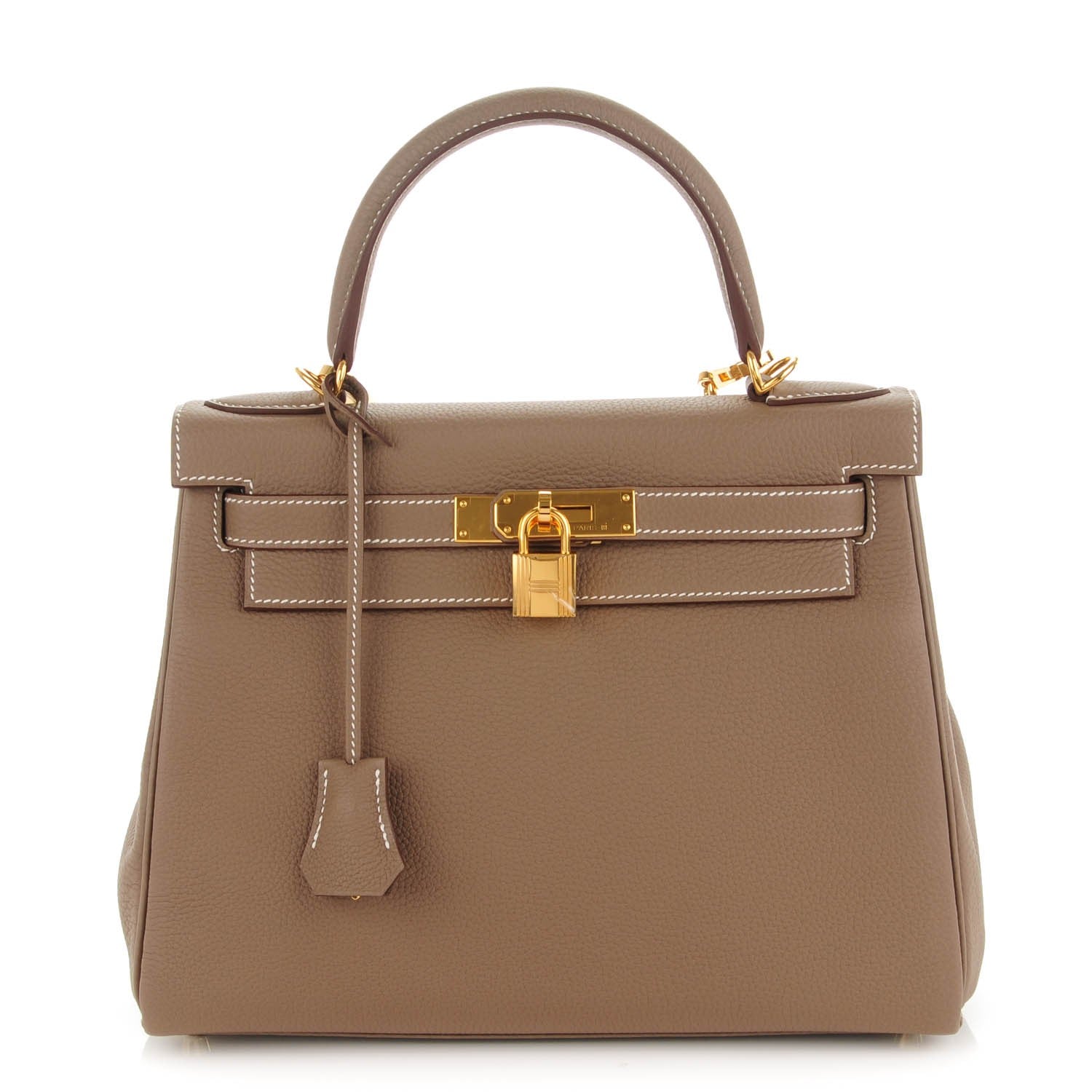Hermes Togo Kelly Retourne 28 Etoupe 1 of 26