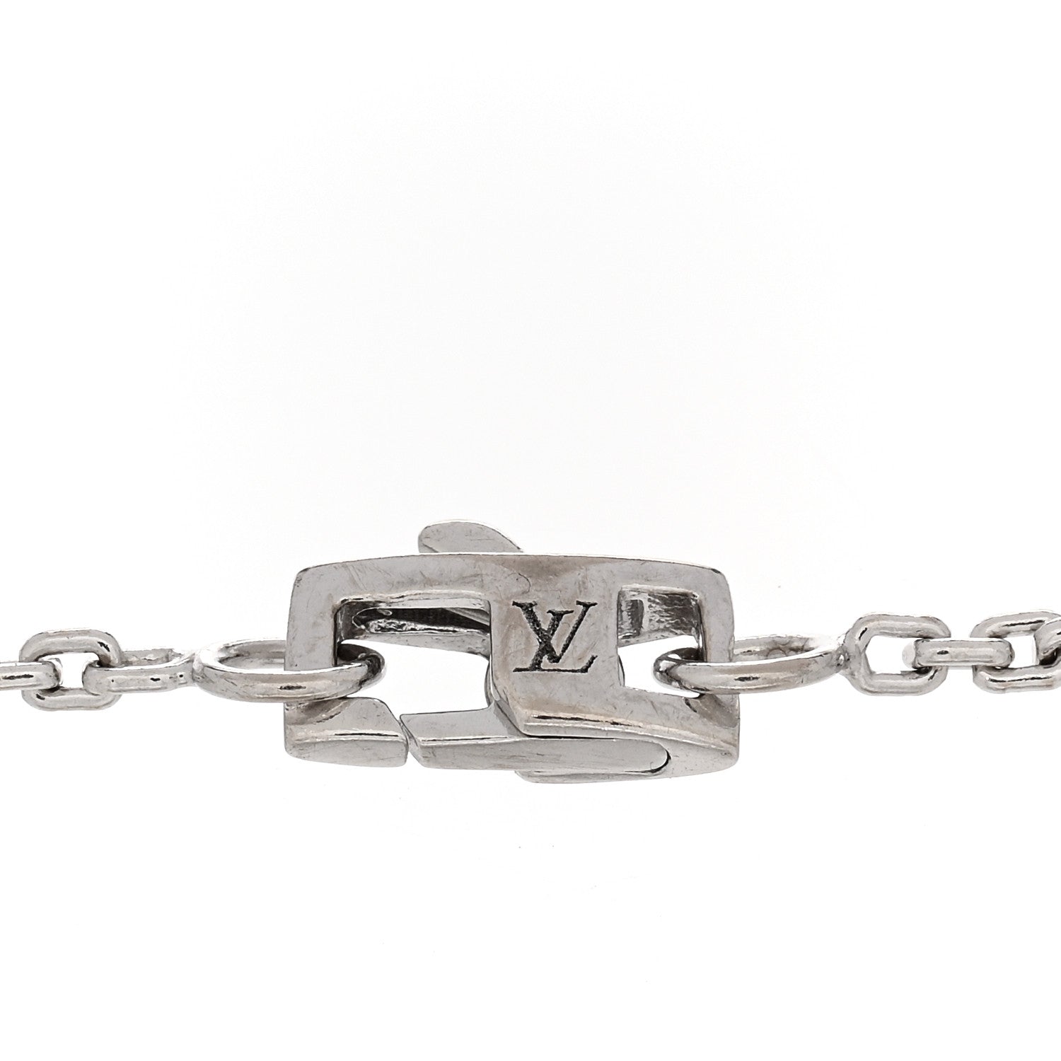 Louis Vuitton 18K White Gold Diamond Three Blossom BB Bracelet 3 of 4