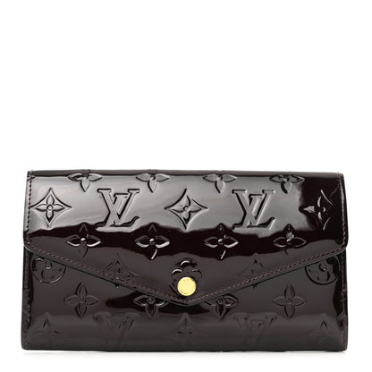 Louis Vuitton Vernis Sarah Wallet NM Amarante 1 of 8