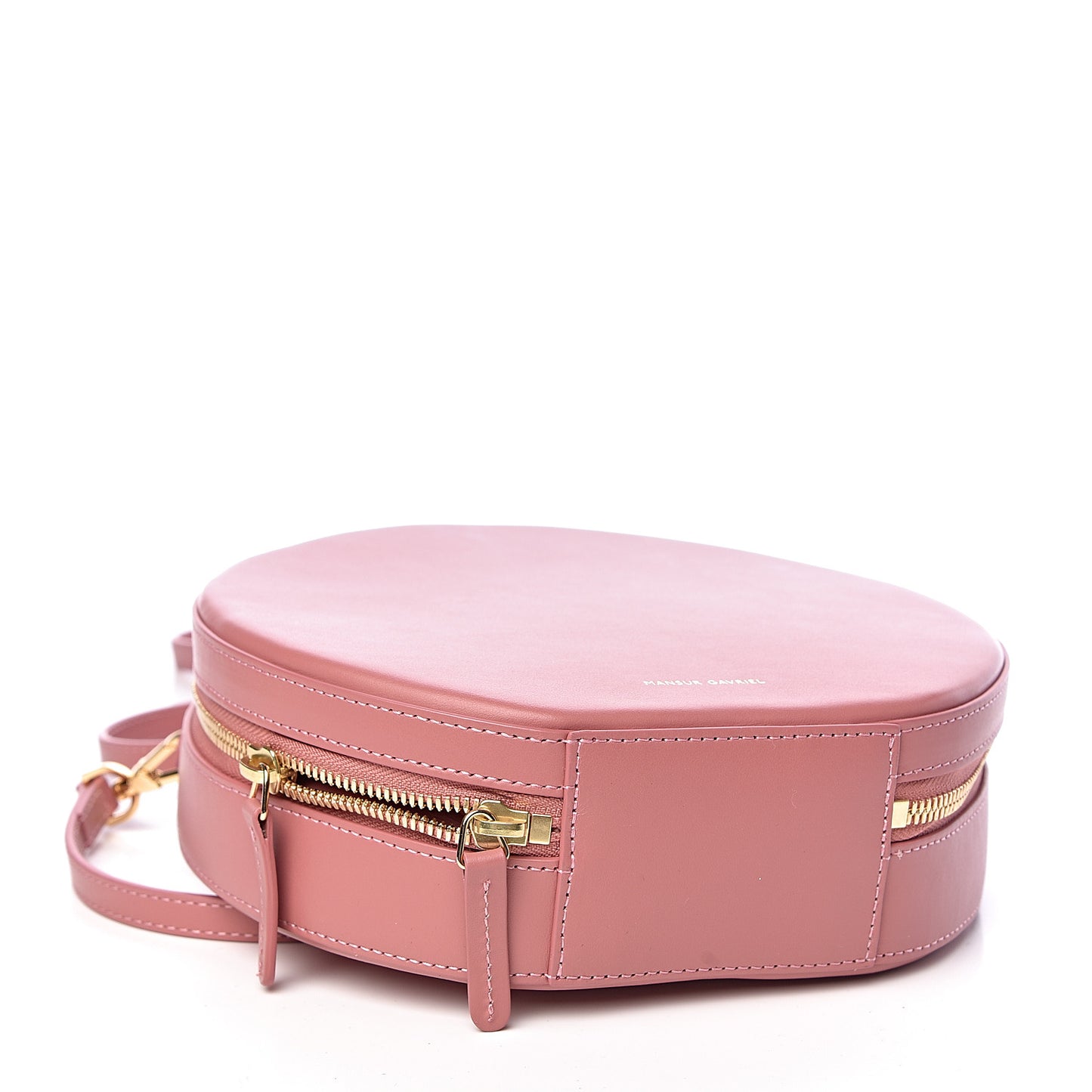 Calfskin Circle Crossbody Blush