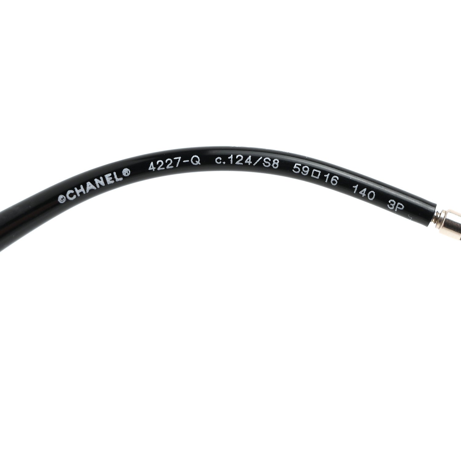 Chanel Metal Lambskin Polarized Pilot Fall Sunglasses 4227-Q Black 5 of 8