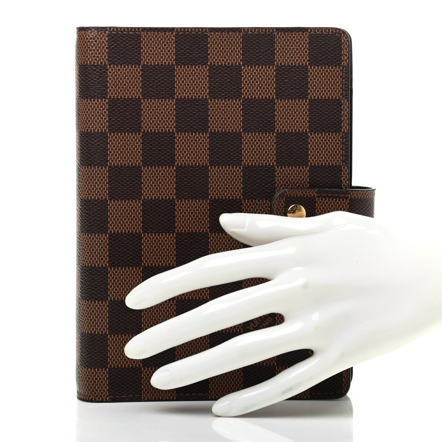 Damier Ebene Medium Ring Agenda Cover