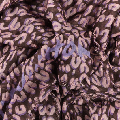 Louis Vuitton Cashmere Silk Leopard Etole Stole Mauve 4 of 5