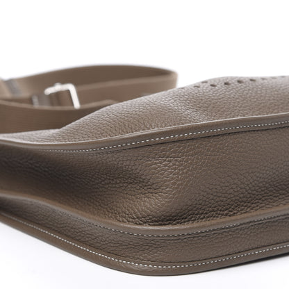 Hermes Taurillon Clemence Evelyne III PM Etoupe 8 of 10