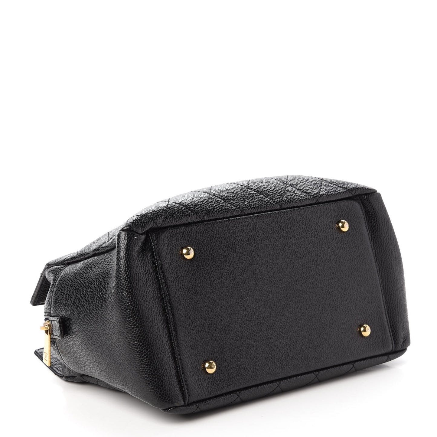 Caviar Quilted Petit Timeless Tote PTT Black