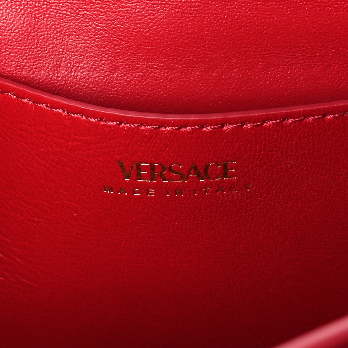 Versace Lambskin Kleio Shoulder Bag Lipstick Red 5 of 8