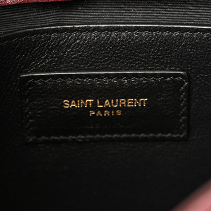Saint Laurent Lambskin Quilted Monogram Mini Nolita Rouge Cabernet 6 of 14