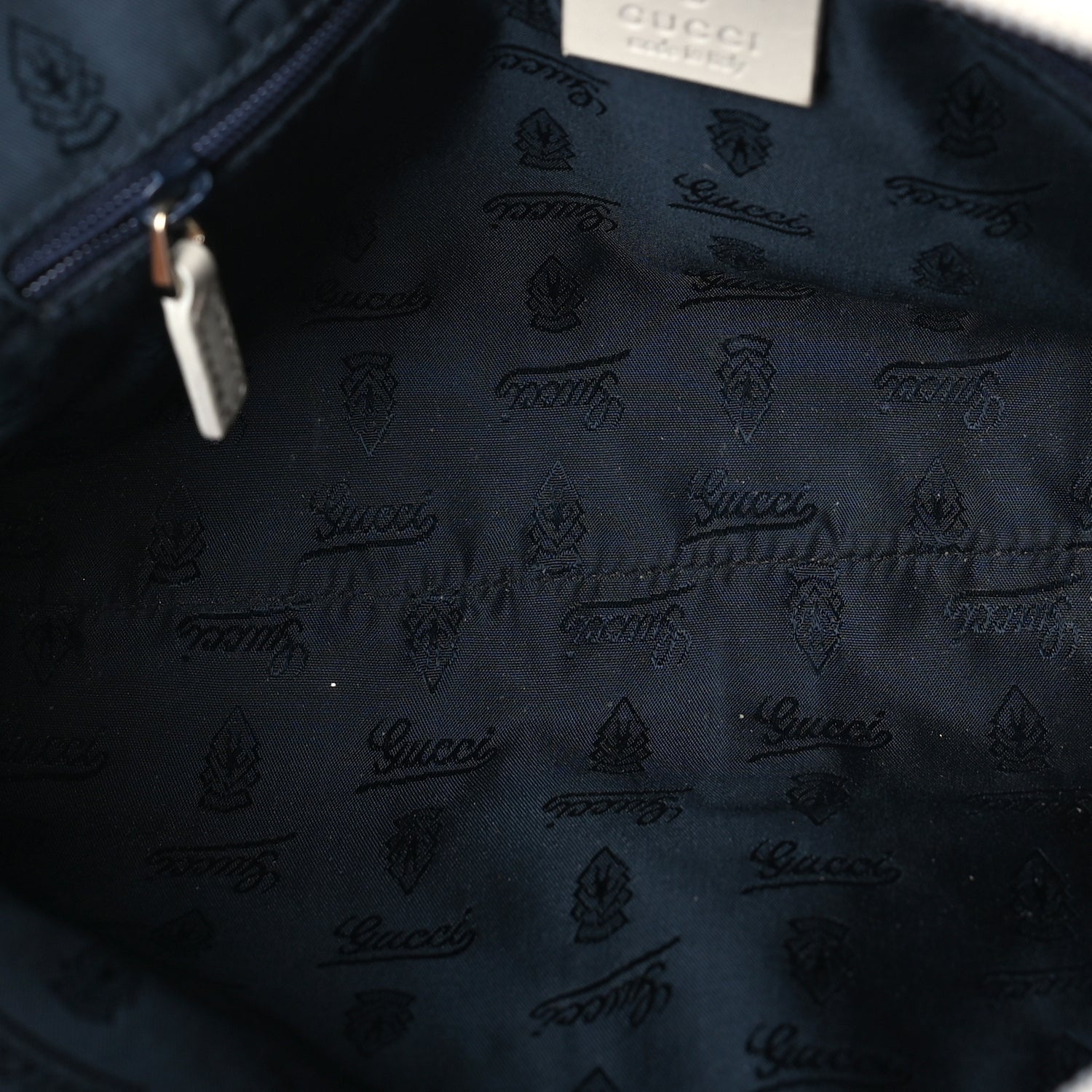 Gucci Monogram Reins Tote Navy 4 of 7